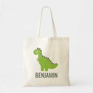 Dinosaur T Rex Dino Baby Simple Cute Name Cartoon Tote Bag