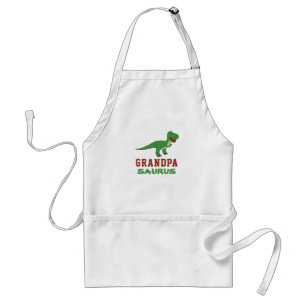 Dinosaur T-Rex Dino Granddad Abuelo Grandpasaurus Adult Apron