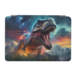 Dinosaur T-Rex Dino Stormy Mountains iPad Mini Cover