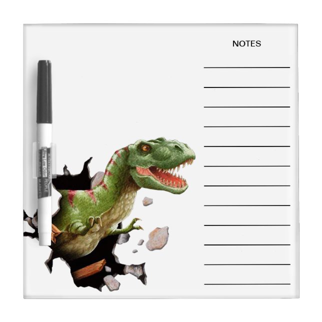 Dinosaur T-REX Dry Erase board (Front)