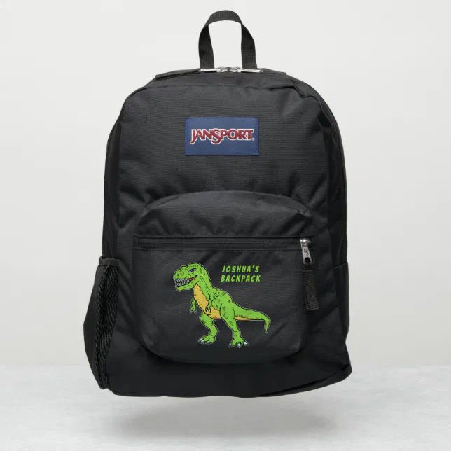 jansport backpack dinosaur Kids Backpack Dinosaur Jansport Backpack Dinosaur T Rex Green Doodle  Personalized Name JanSport Backpack