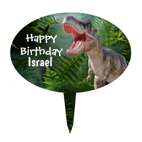Dinosaur  T Rex jungle Jurassic World Cake Topper
