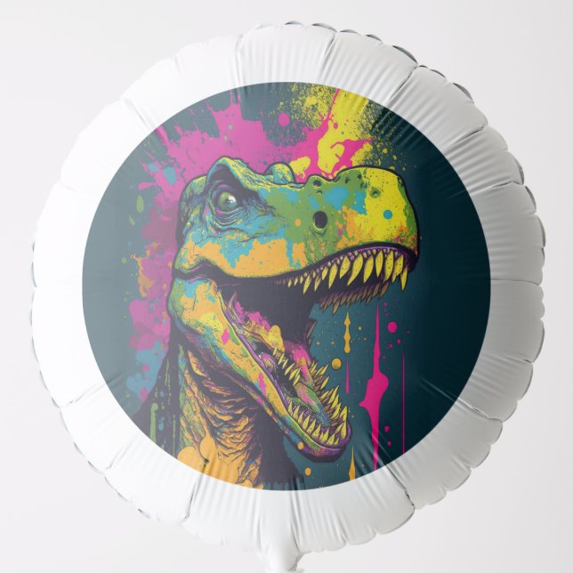 Dinosaur T Rex Jurassic  Balloon (Front)