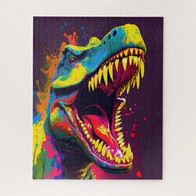 Dinosaur  T Rex Jussica World Kids Jigsaw Puzzle (Vertical)