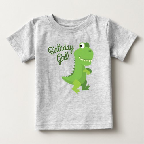 Dinosaur T_rex Kids 1st Birthday Dino Party Baby T_Shirt