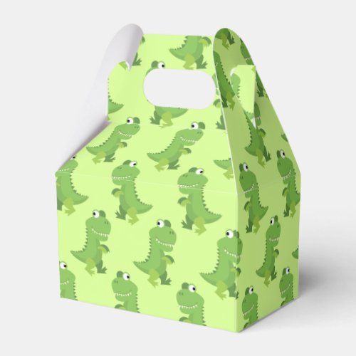 Dinosaur T_rex Kids 1st Birthday Dino Party Favor Boxes