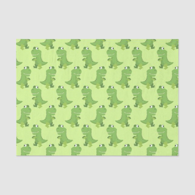 Dinosaur T-rex Kids 1st Birthday Dino Party Tissue Paper (Front)