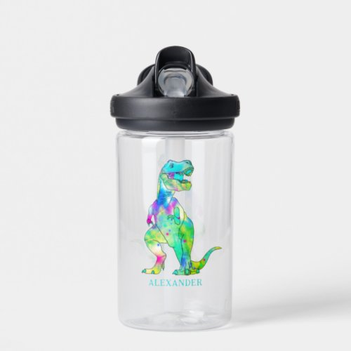 Dinosaur T Rex Kids Personalized  Water Bottle