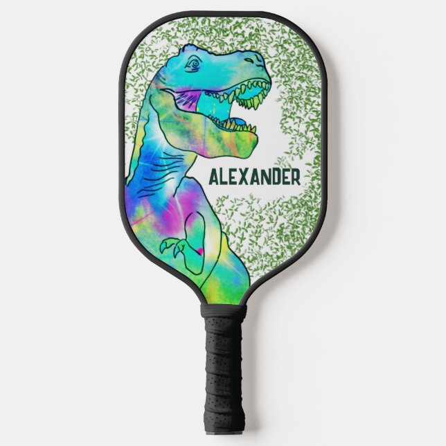 Dinosaur T Rex Personalized Pickleball Paddle (Front)