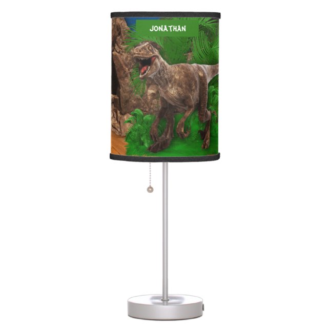 Dinosaur T-Rex Personalized Table Lamp (Right)