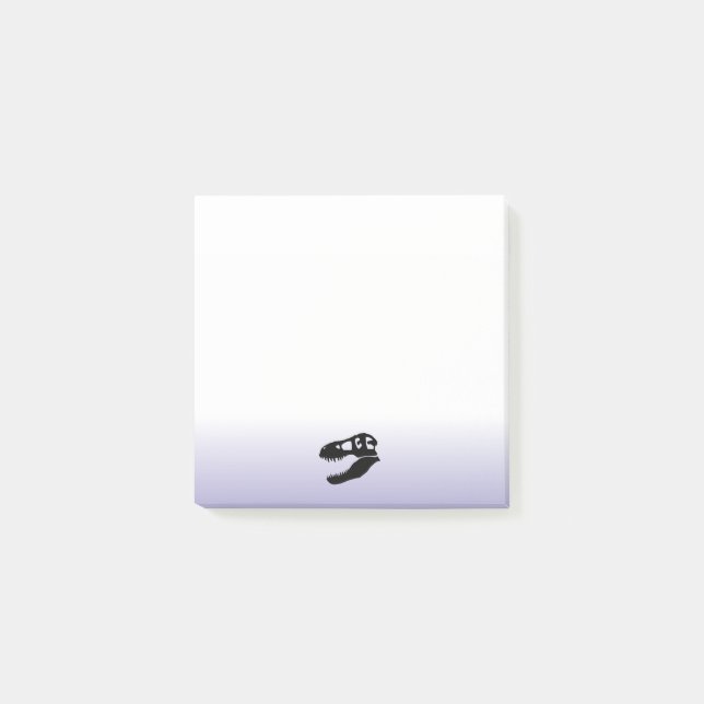 Dinosaur T. rex Skull Post-it Notes (Front)