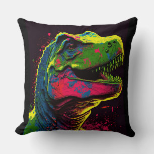 Dinosaur T Rex Throw Pillow