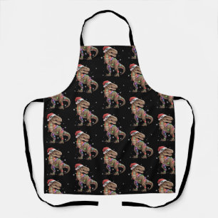 Dinosaur T-rex Tree Christmas Xmas Pet Dino Trex  Apron