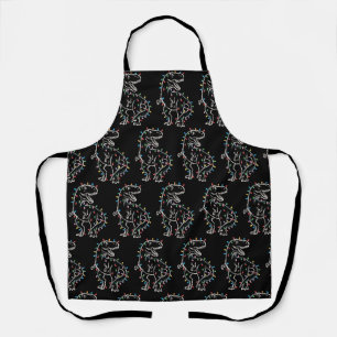 Dinosaur T-rex Tree Christmas Xmas Pet Dino Trex Apron