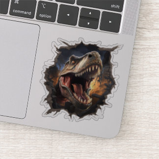  Dinosaur T-Rex Wall Breakout Die Cut Decal