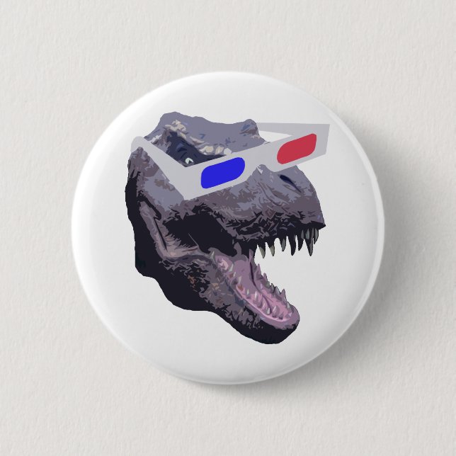 Dinosaur t-shirts pinback button (Front)