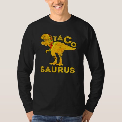 Dinosaur Tacosaurus Cinco De Mayo Costume Adults B T_Shirt