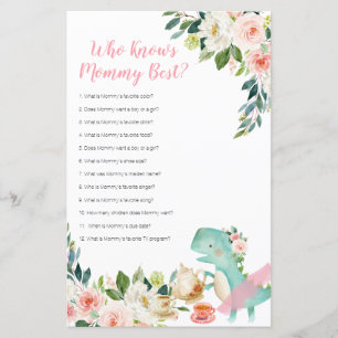 Dinosaur Tea Party Who Knows Mommy Best