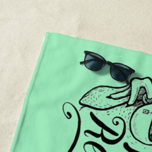 Dinosaur Tea Rex Beach Towel