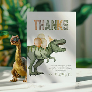 Dinosaur Thank You Card