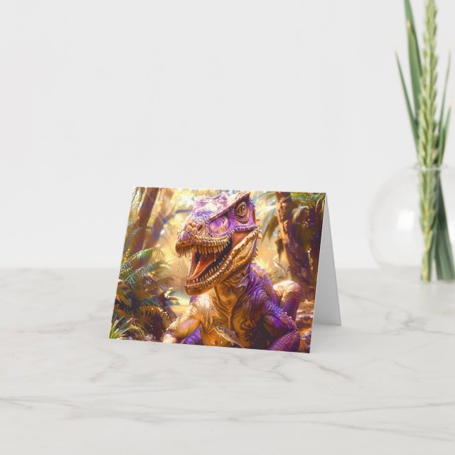 Dinosaur Thank You Card (Front)