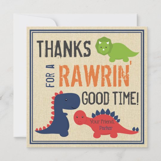 Dinosaur Thank You Cards