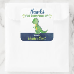 Dinosaur Thank You Favor Stickers