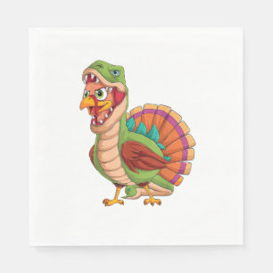 Dinosaur Thanksgiving Boys Turkey Saurus T rex Tur Napkins