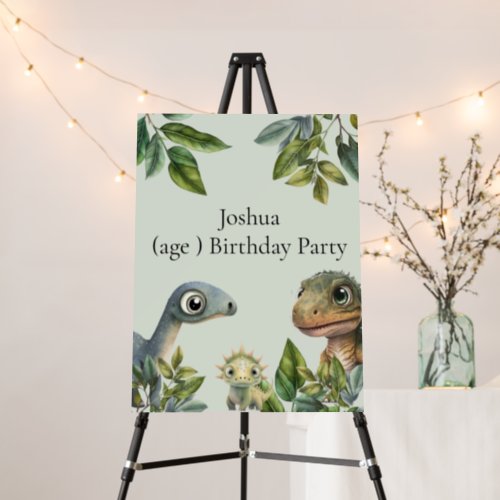 Dinosaur Theme Birthday Party  Foam Board