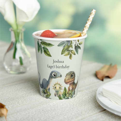 Dinosaur Theme Birthday Party  Paper Cups