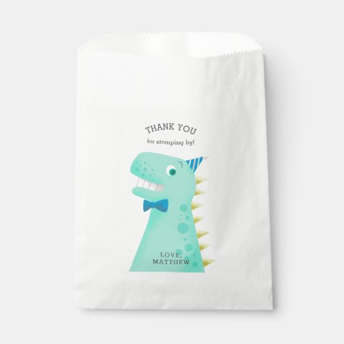 Dinosaur Theme Birthday Party Thank You Favor Bag