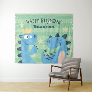 Dinosaur Theme Photo Backdrop Boy's Birthday Party