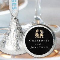 Dinosaur Theme Wedding Black & White Personalized