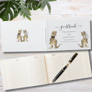 Dinosaur Theme Wedding Custom Guest Book