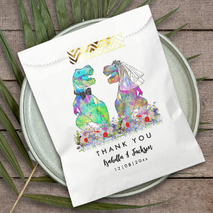 Dinosaur Theme Wedding Thank You Favor Bag