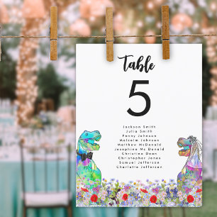 Dinosaur theme Wedding Wildflower Table