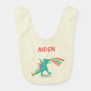 Dinosaur Themed Bib for Baby Boy