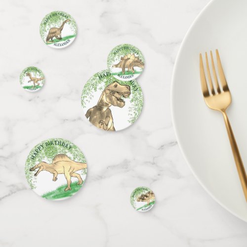 Dinosaur Themed Birthday Party Confetti