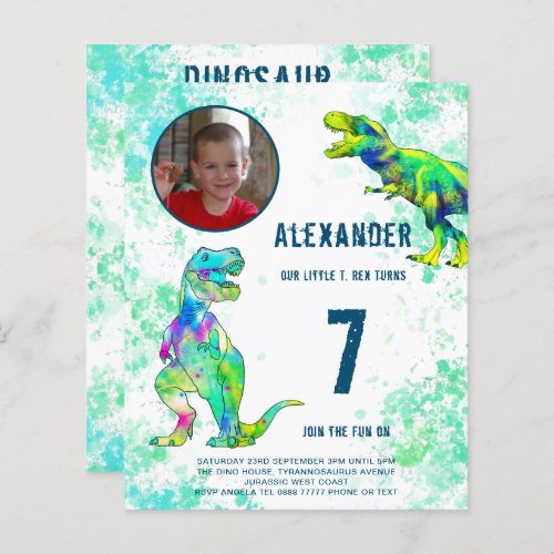 Dinosaur Themed Birthday Party Photo