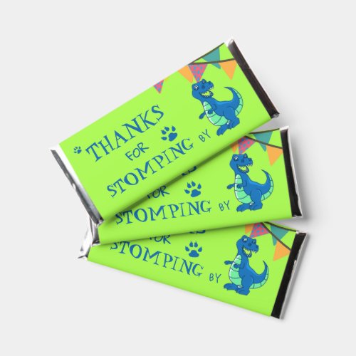 Dinosaur Themed Birthday Party Thank You Candy  Hershey Bar Favors