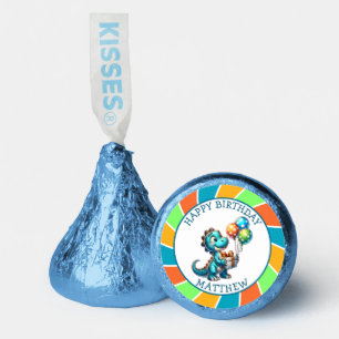 Dinosaur themed Kid's Birthday Party Personalized Hershey®'s Kisses®