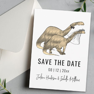 Dinosaur Themed Wedding Save The Date