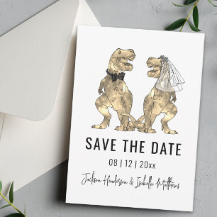 Dinosaur Themed Wedding Save The Date