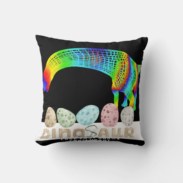 Dinosaur  throw pillow (Front)