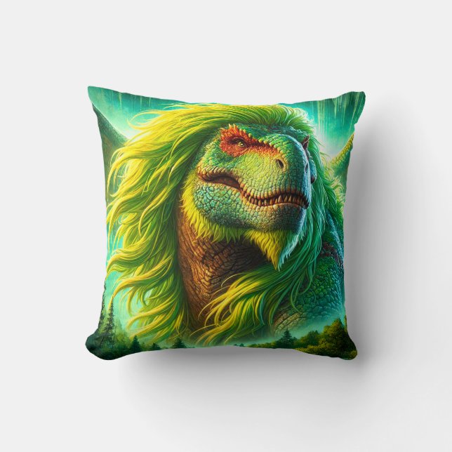 Dinosaur Throw Pillow (Front)