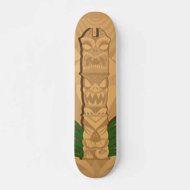 Dinosaur Tiki Totem Skateboard Deck (Front)