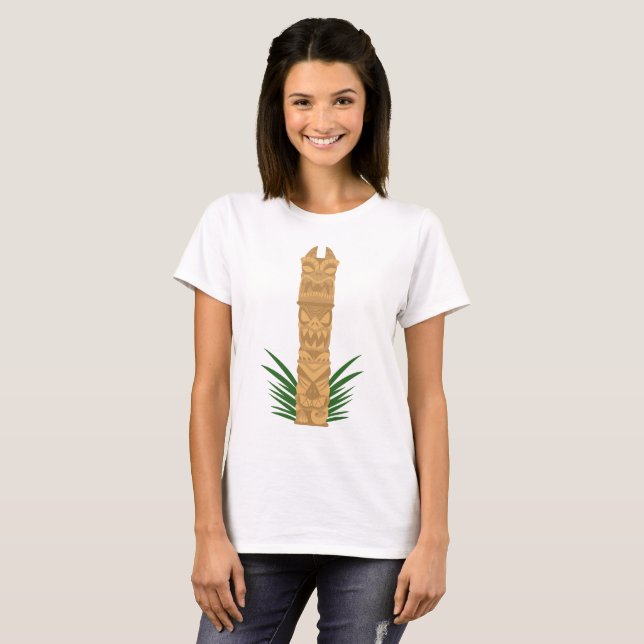 Dinosaur Tiki Totem T-Shirt (Front Full)