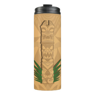 Dinosaur Tiki Totem Thermal Tumbler