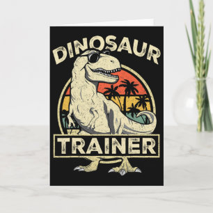 Dinosaur Trainer Halloween Costume Retro Dino Outl Card