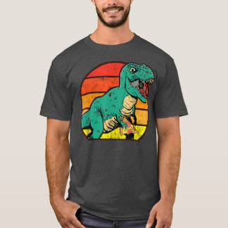 Dinosaur Trex Pizza Graphic Pizza Lover Italian Fo T-Shirt